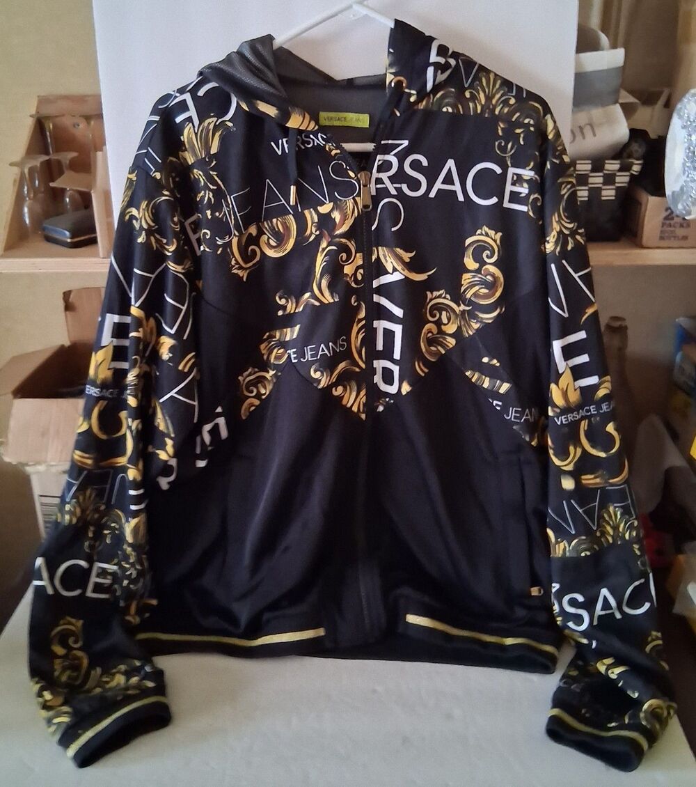 Versace Jeans Couture Garland Printed Zip-Up Hoodie XXL